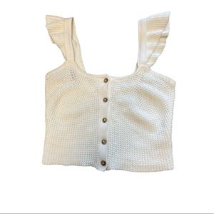 Cream Urban Outfitters cream knit top